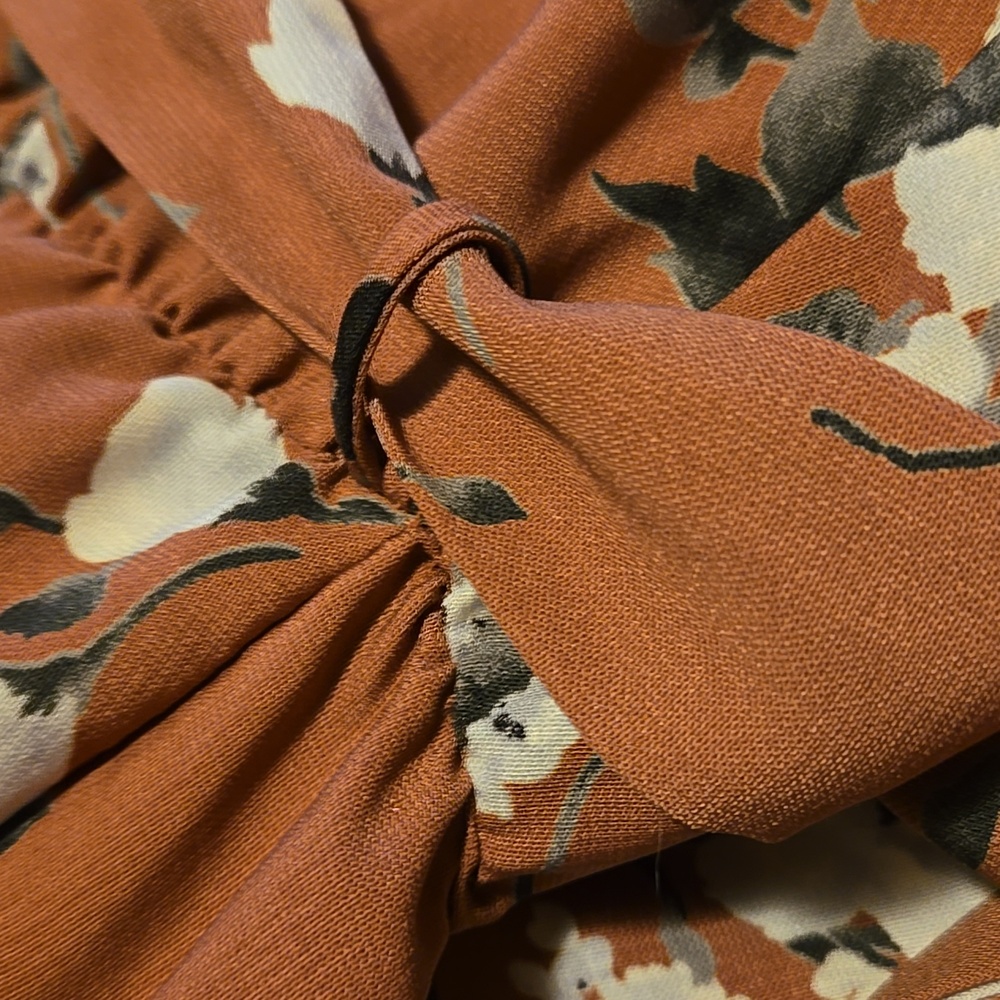 WEST KEI Floral Hi-Lo Dress in Dusty Pink - Picture 9 of 11